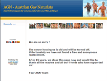 Tablet Screenshot of naturist.gay.or.at